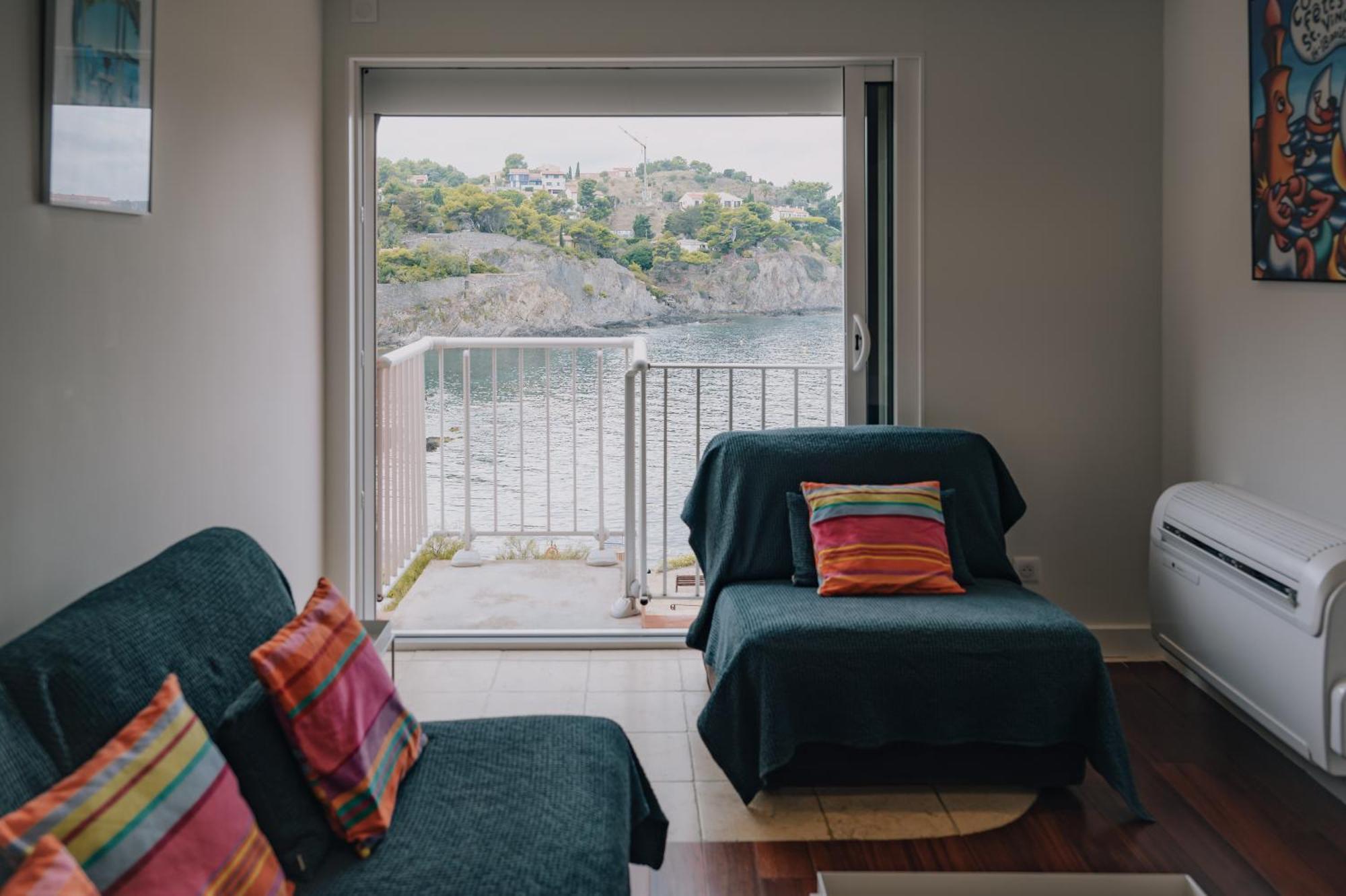 Splendide Appartement Climatise Avec Vue Sur Mer Et Clocher - Parking Et Wifi Collioure Bagian luar foto